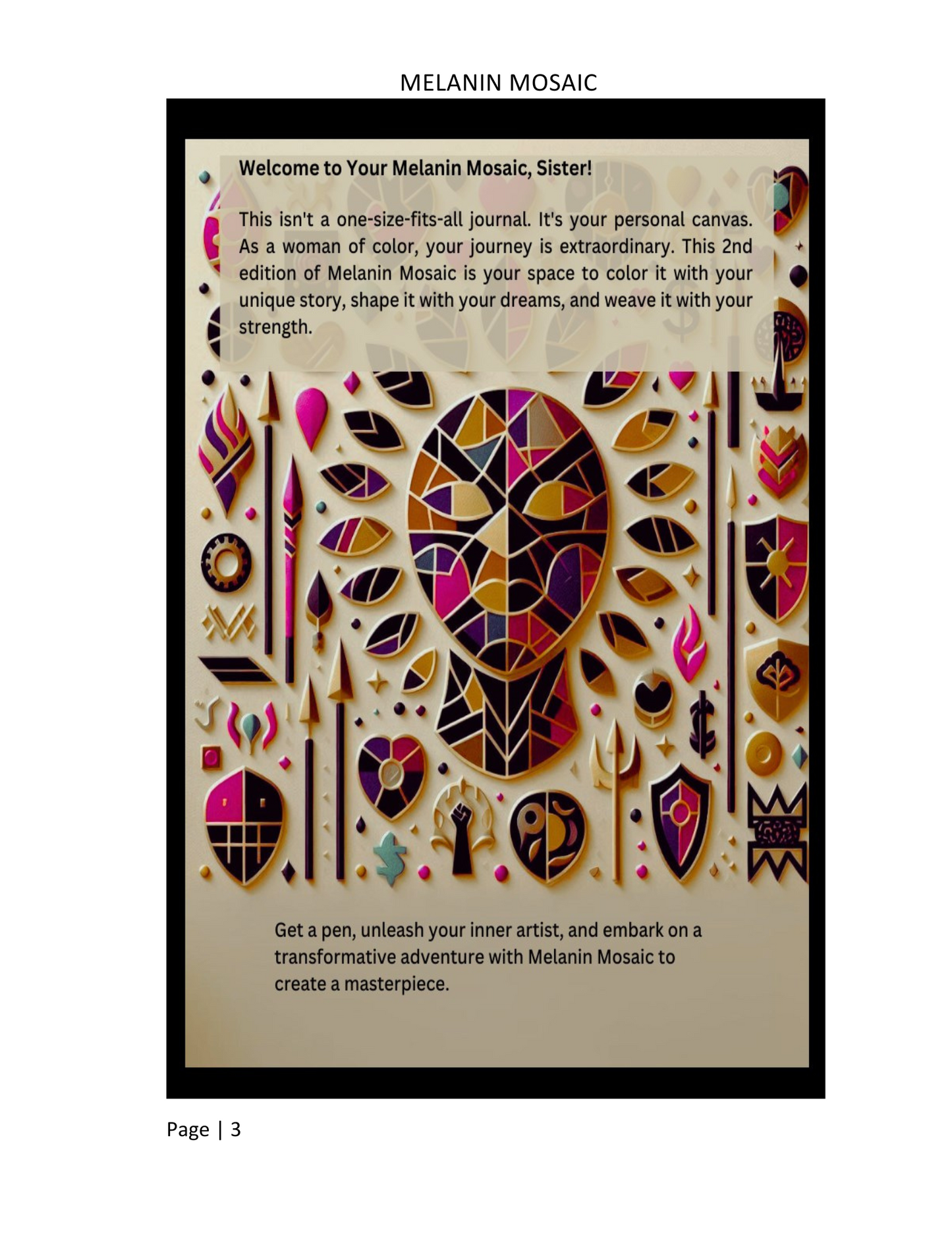 Melanin Mosaic: A Journey of Wellness for Women of Color (2nd Ed.) Personal Growth & Physical Wellness