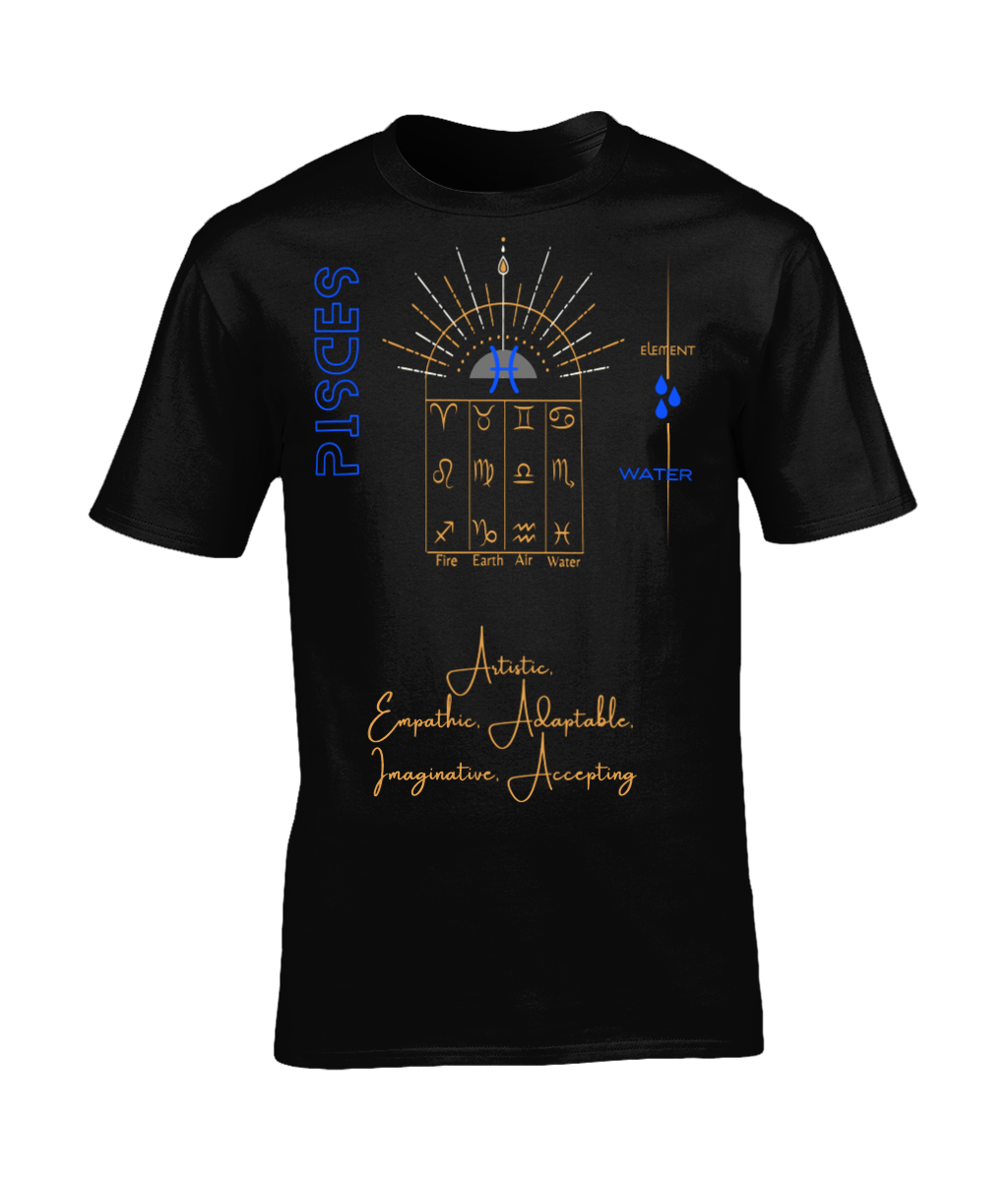 Organic Cotton Unisex T-Shirt - Pisces