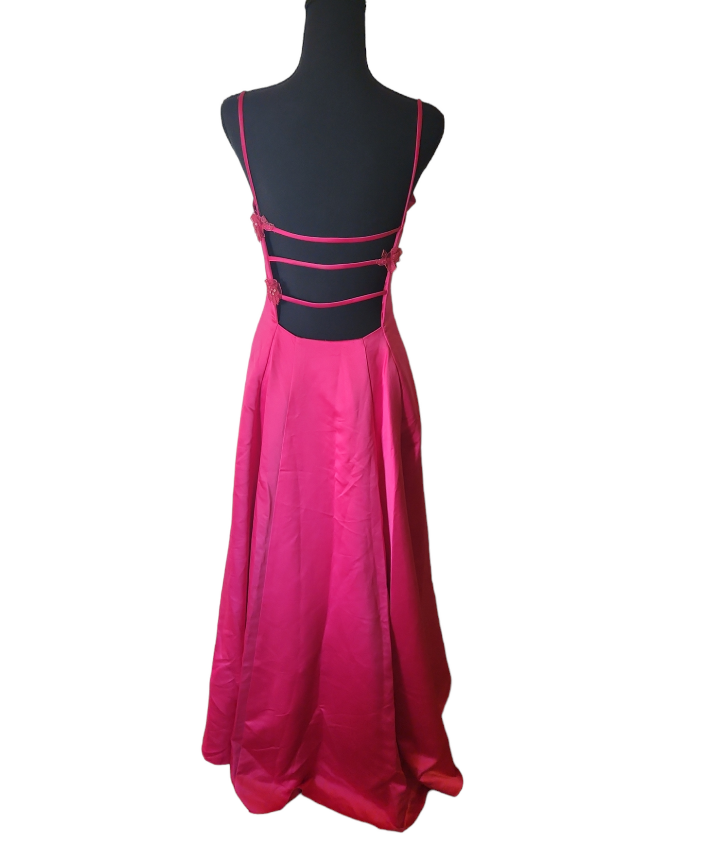 (NWT) Scott McClintock - Fluorescent Pink Evening Gown