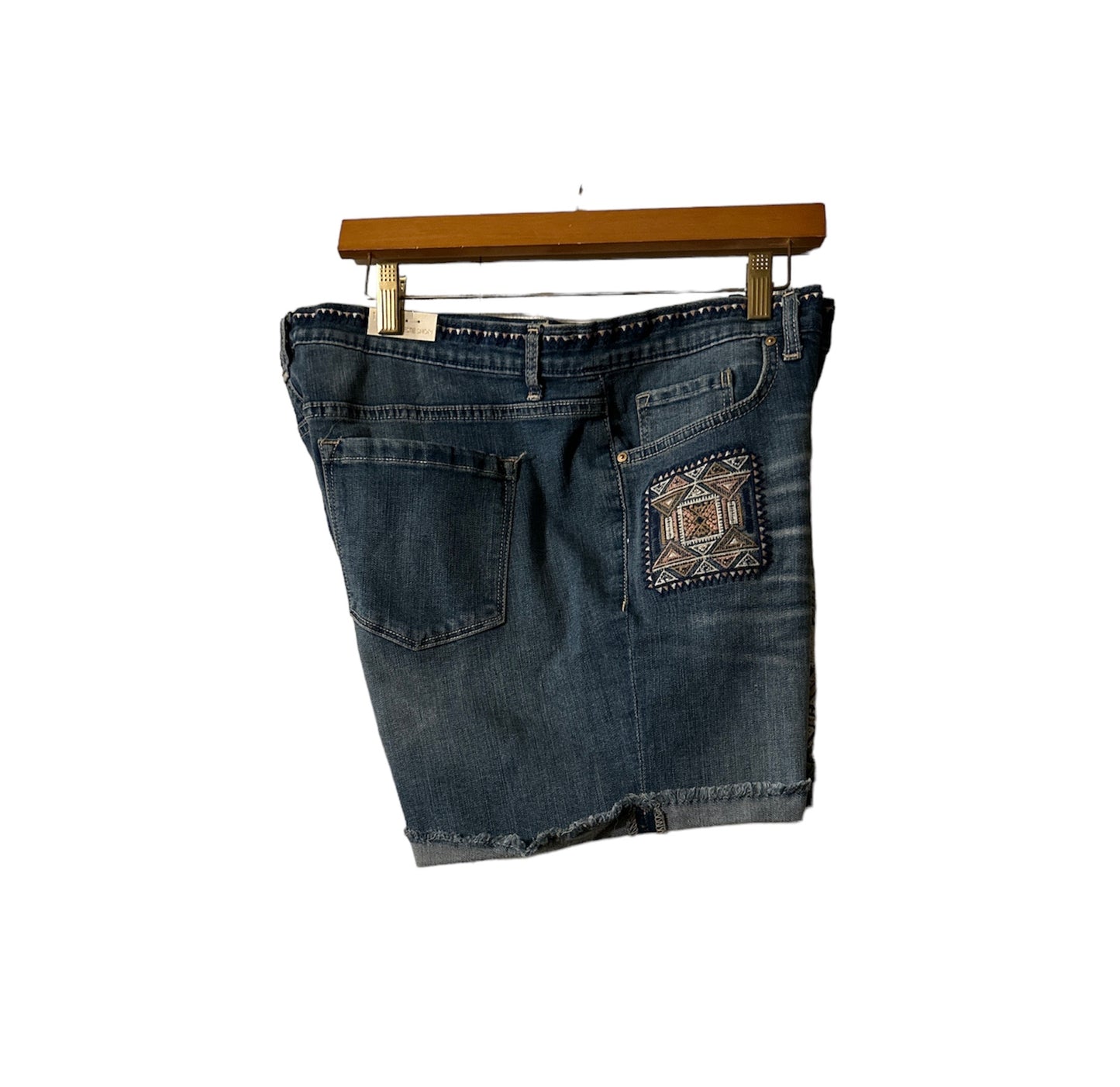 (NWT) Vintage America Blues - Tribal Print Denim Bestie Shorts