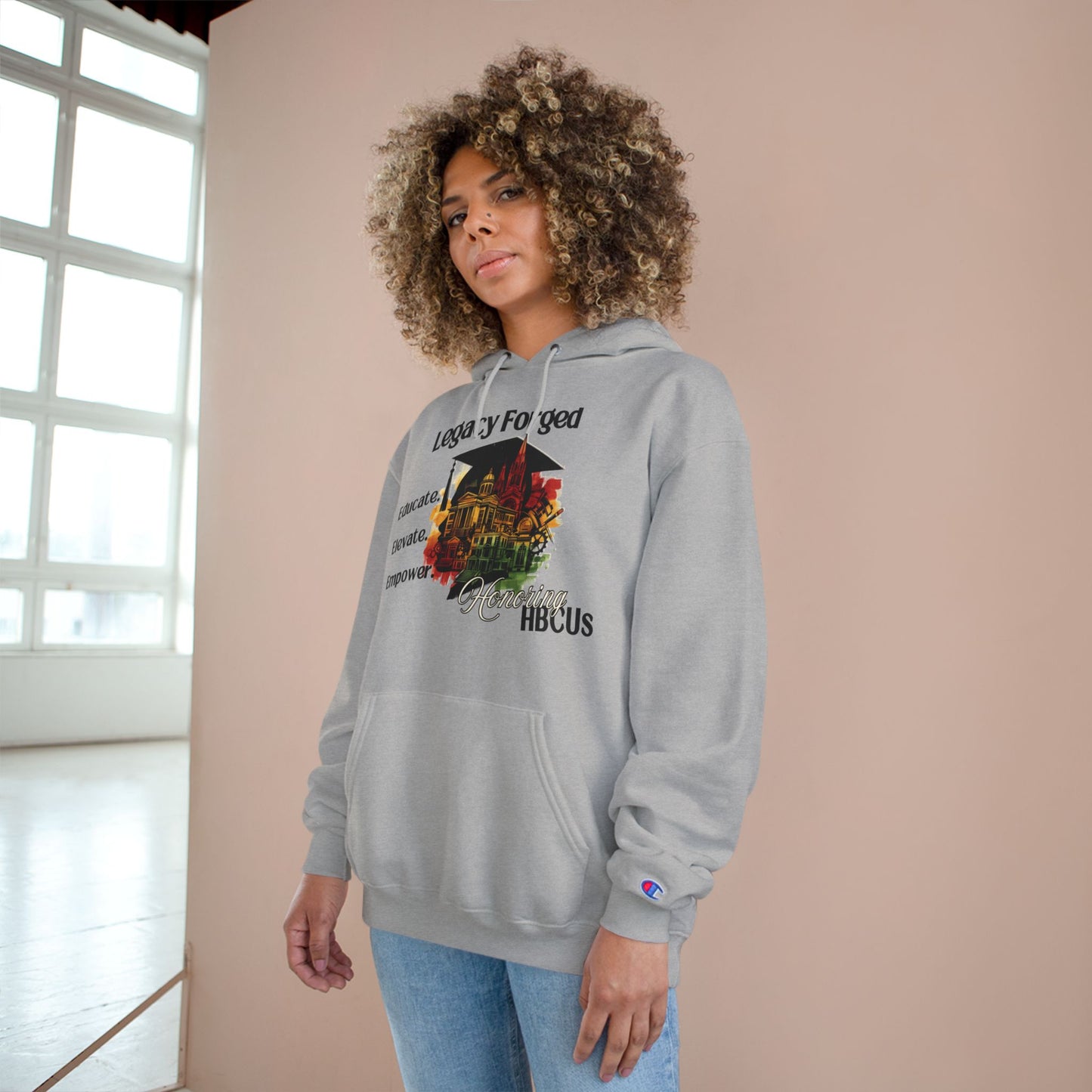 Empowerment Hoodie | Legacy Forged HBCU Champion Sweatshirt | Celebrate Education and Culture