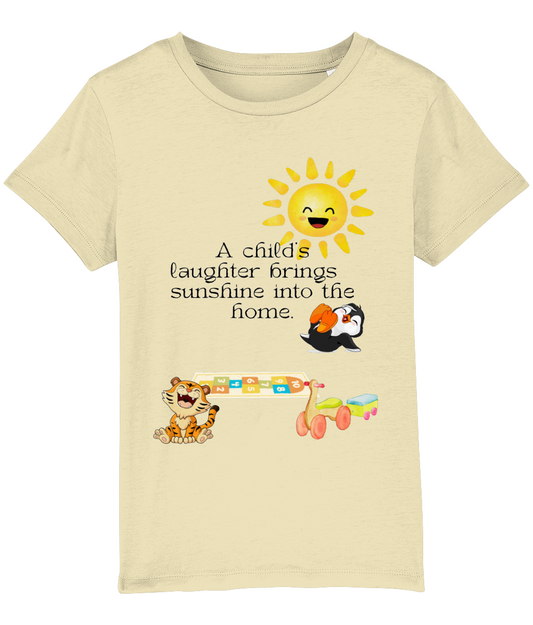 Organic Cotton Kids T-Shirt - A Child's Laughter