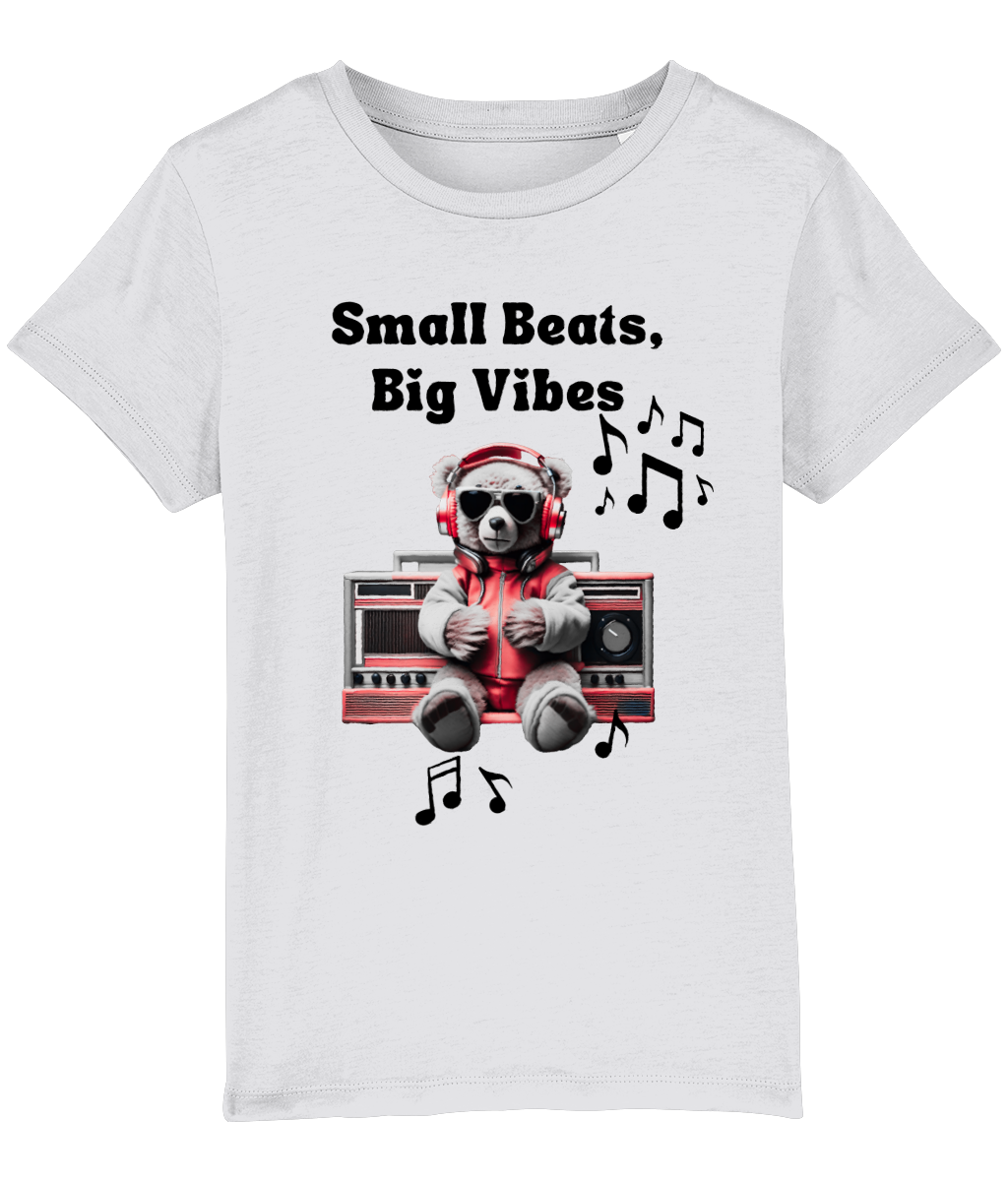 Organic Cotton Kids T-Shirt - Small Beats,Big Vibes