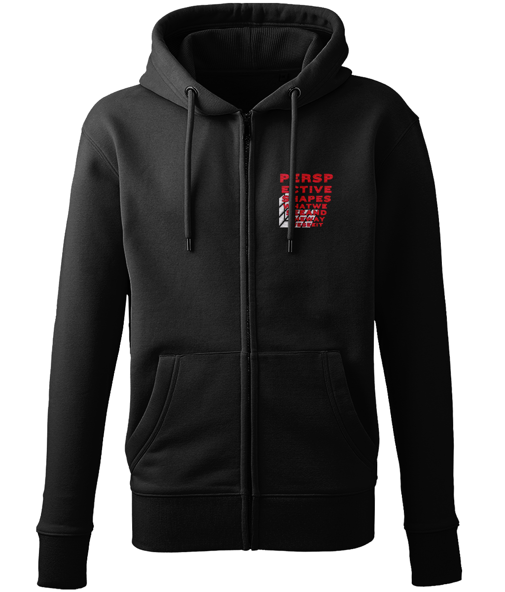 Eco-Friendly Unisex Full-Zip Hoodie - Perspective (Embroidered)