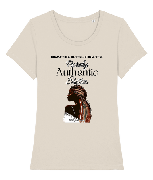 Organic Cotton T-Shirt - Purely Authentic Sista