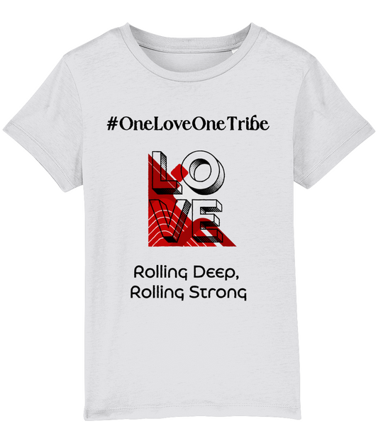 Organic Cotton Kids T-Shirt - #OneLoveOneTribe"