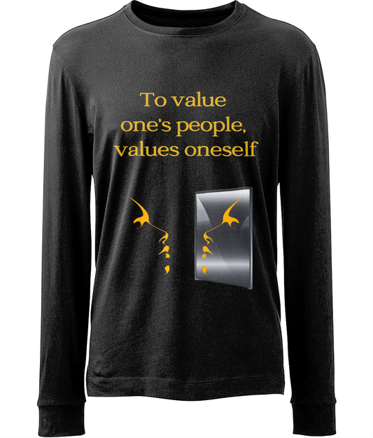 Organic Cotton Unisex Long Sleeve T-Shirt - Values