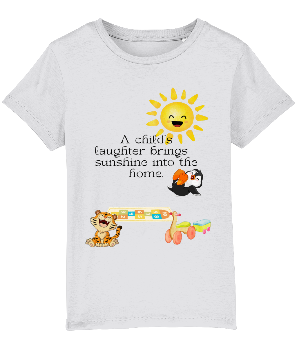 Organic Cotton Kids T-Shirt - A Child's Laughter
