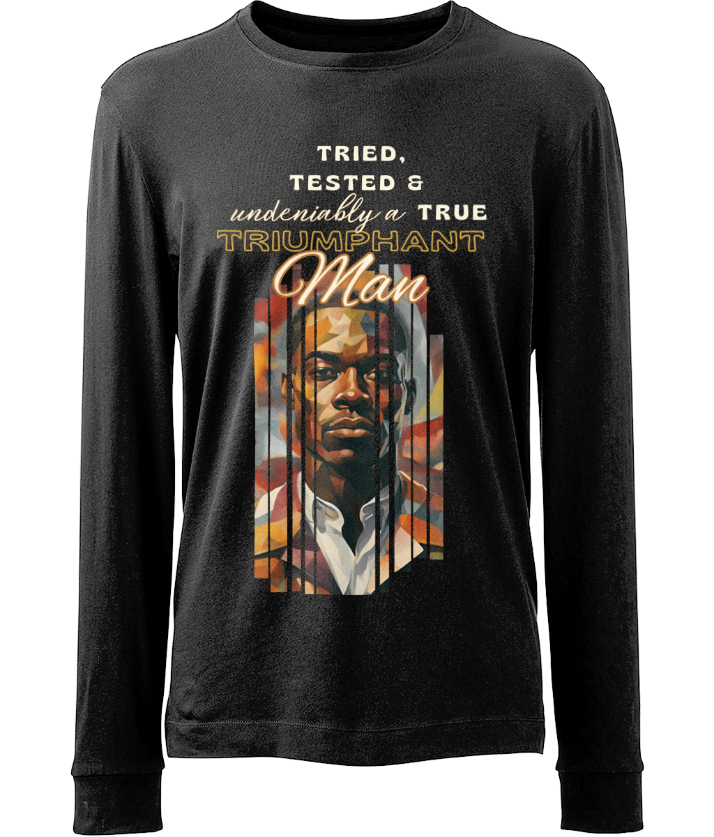 Organic Cotton Long Sleeve T-Shirt - Triumphant Man