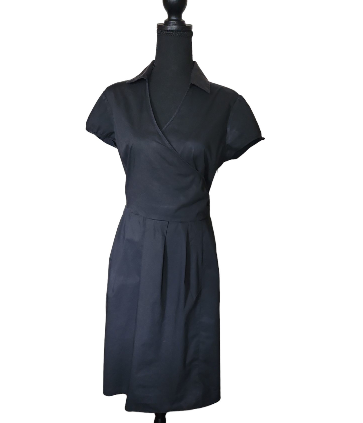 Alfani - Black Wrapped Top Shirt Dress