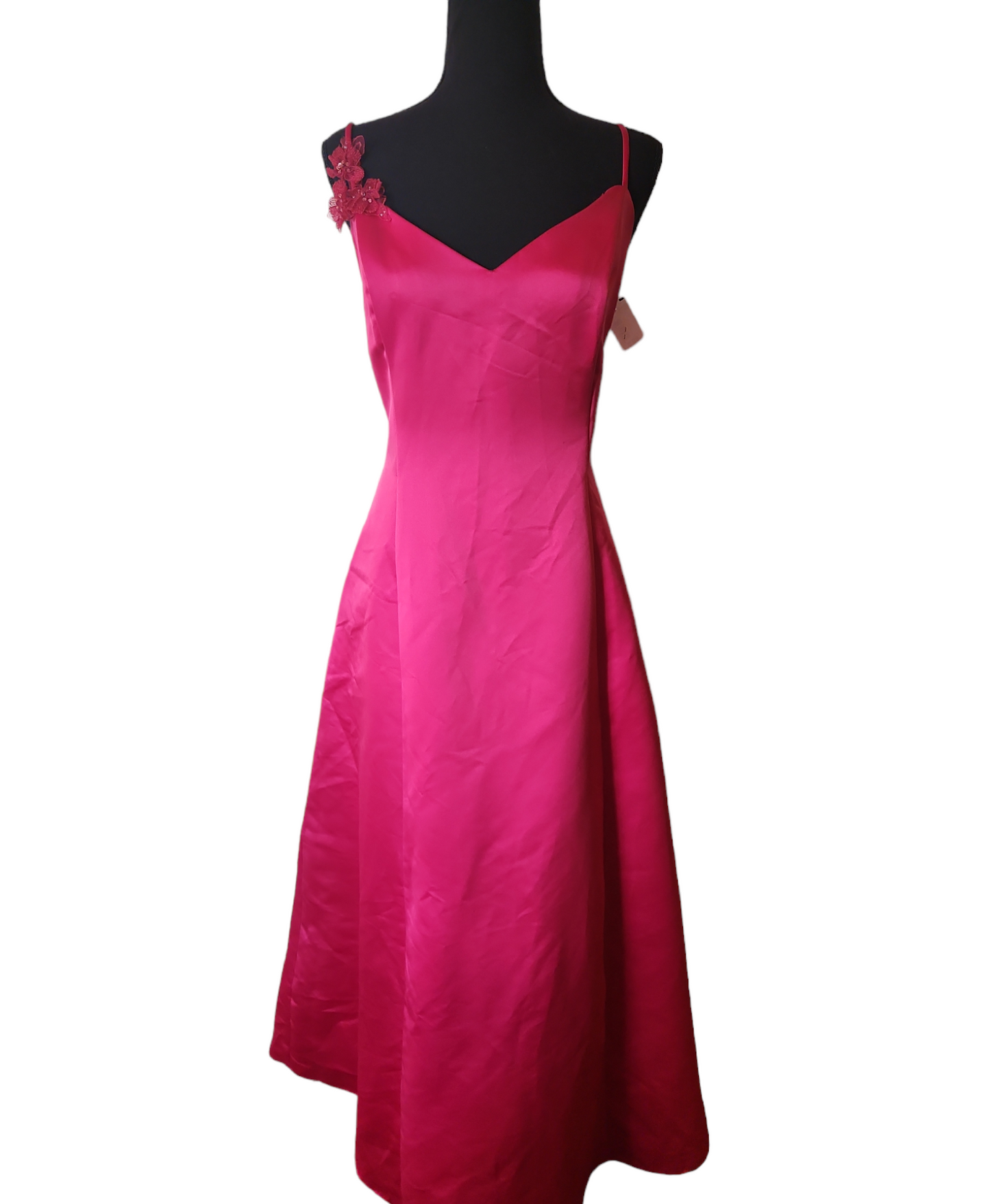 (NWT) Scott McClintock - Fluorescent Pink Evening Gown