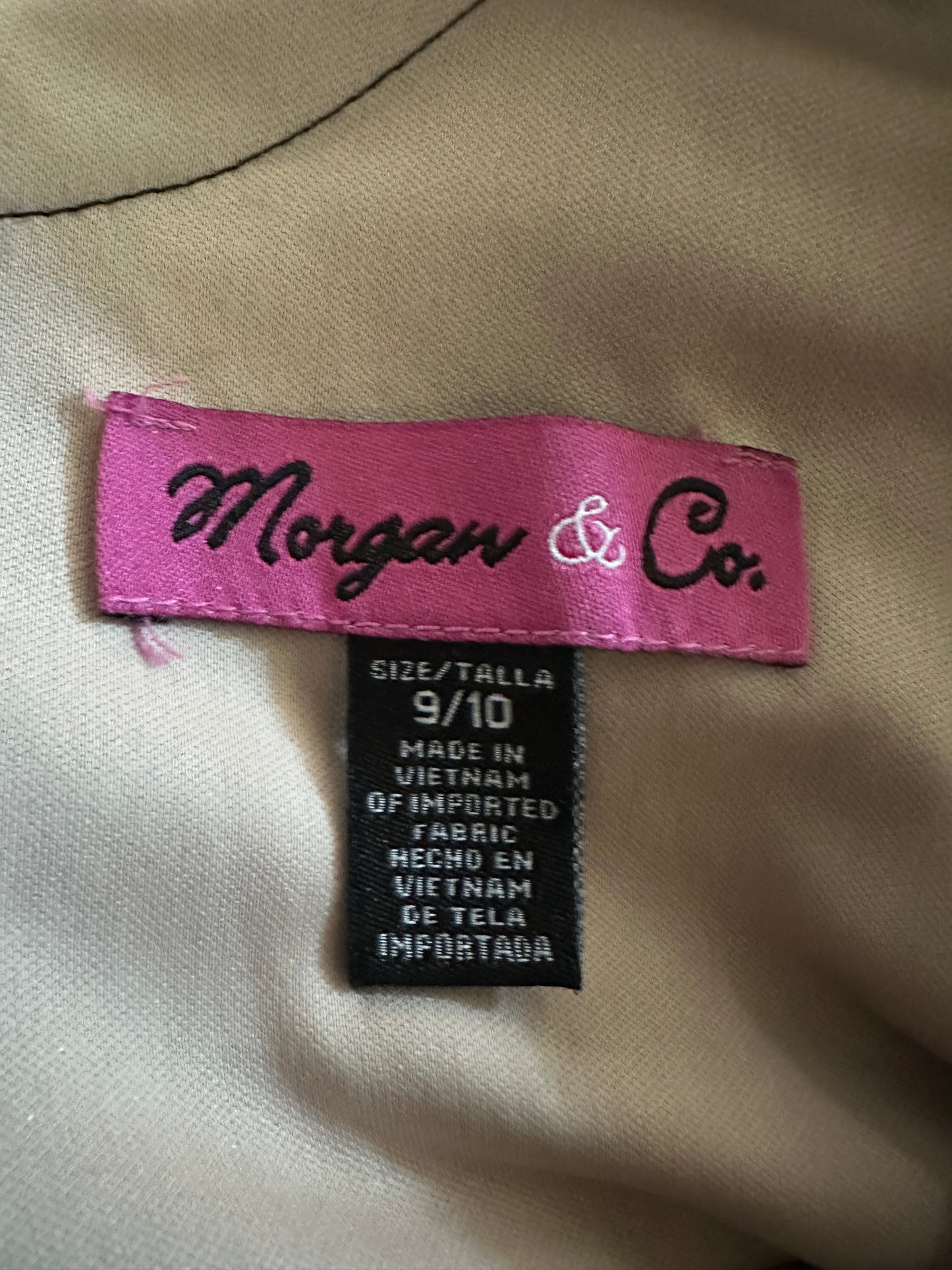 Morgan & Co. - Laced Peplum Shimmer Dress