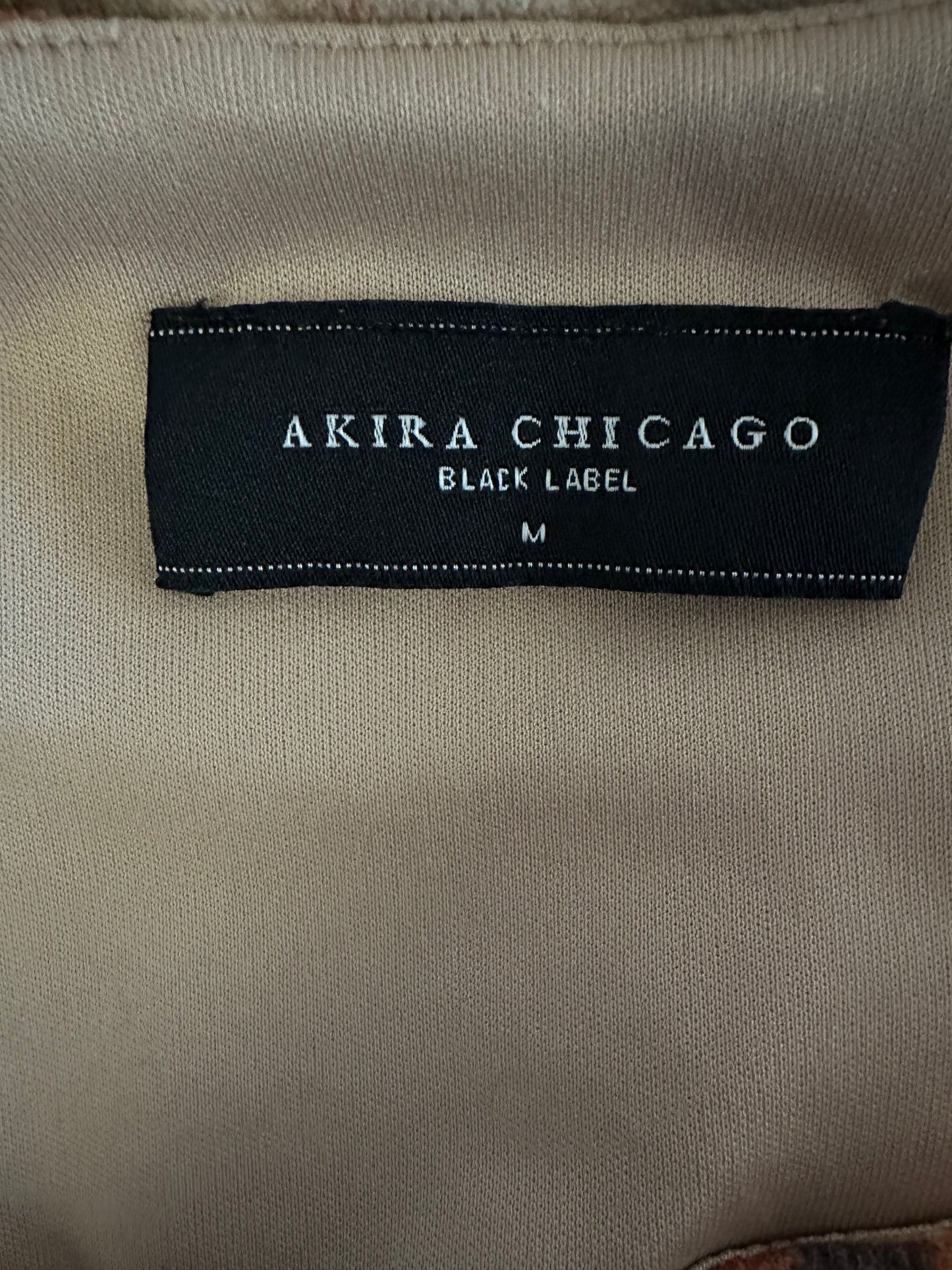 Akira Chicago Black Label - Tan Floral Dress