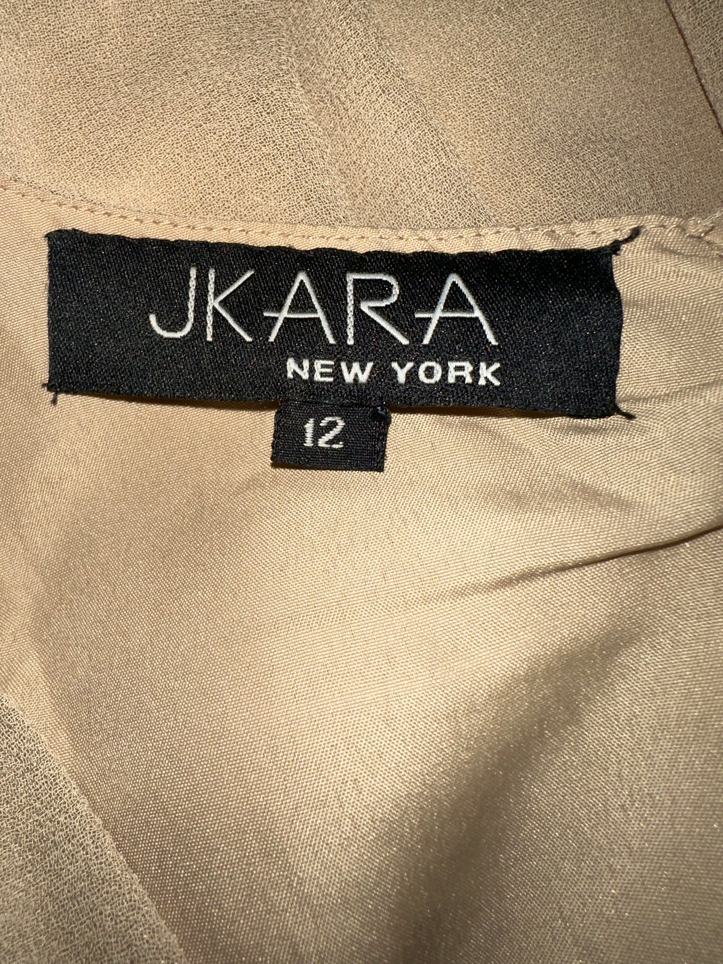 (NWT) JKARA New York - Beige Two-Piece Dress