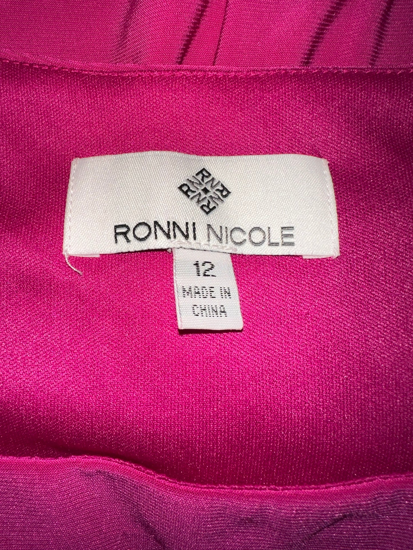 Ronni Nicole - Berry Pink Peplum Dress
