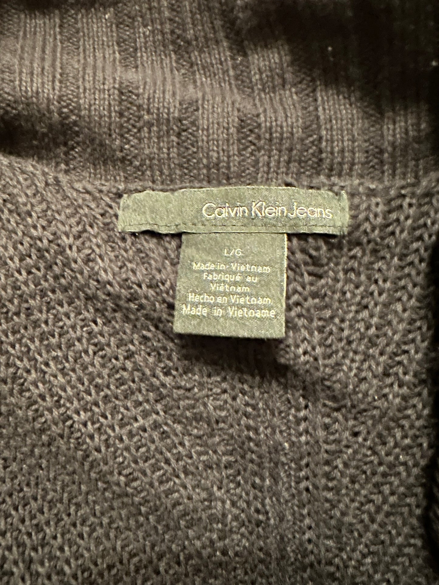 Calvin Klein Jeans - Black Cardigan Sweater Vest