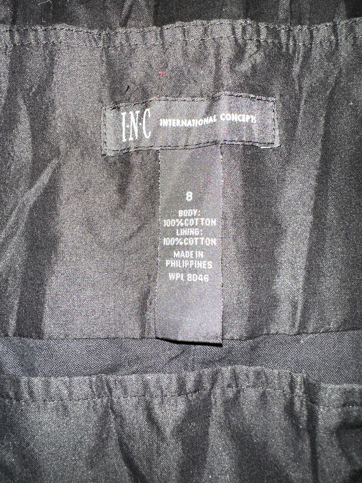 INC International Concepts - Black Buttons Skirt
