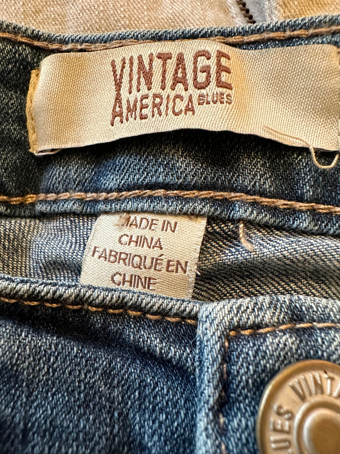 (NWT) Vintage America Blues - Denim Shorts w/ Rose Applique