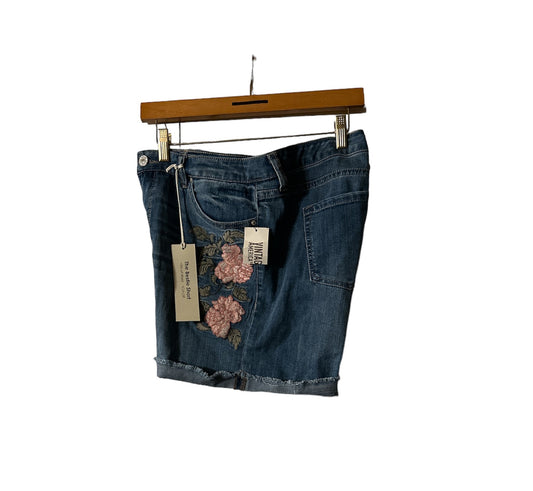 (NWT) Vintage America Blues - Denim Shorts w/ Rose Applique