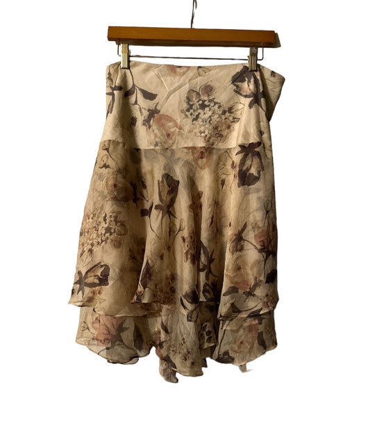 Ralph Lauren - Floral Beige Layered Skirt