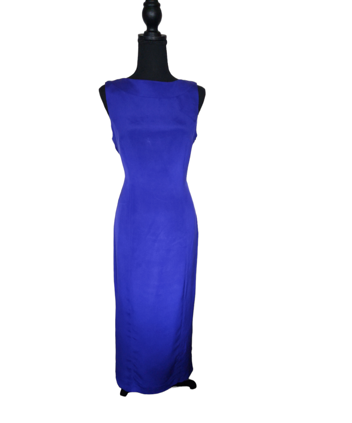 (NWT) Spenser Jeremy - Royal Blue Pure Silk Sheath Dress