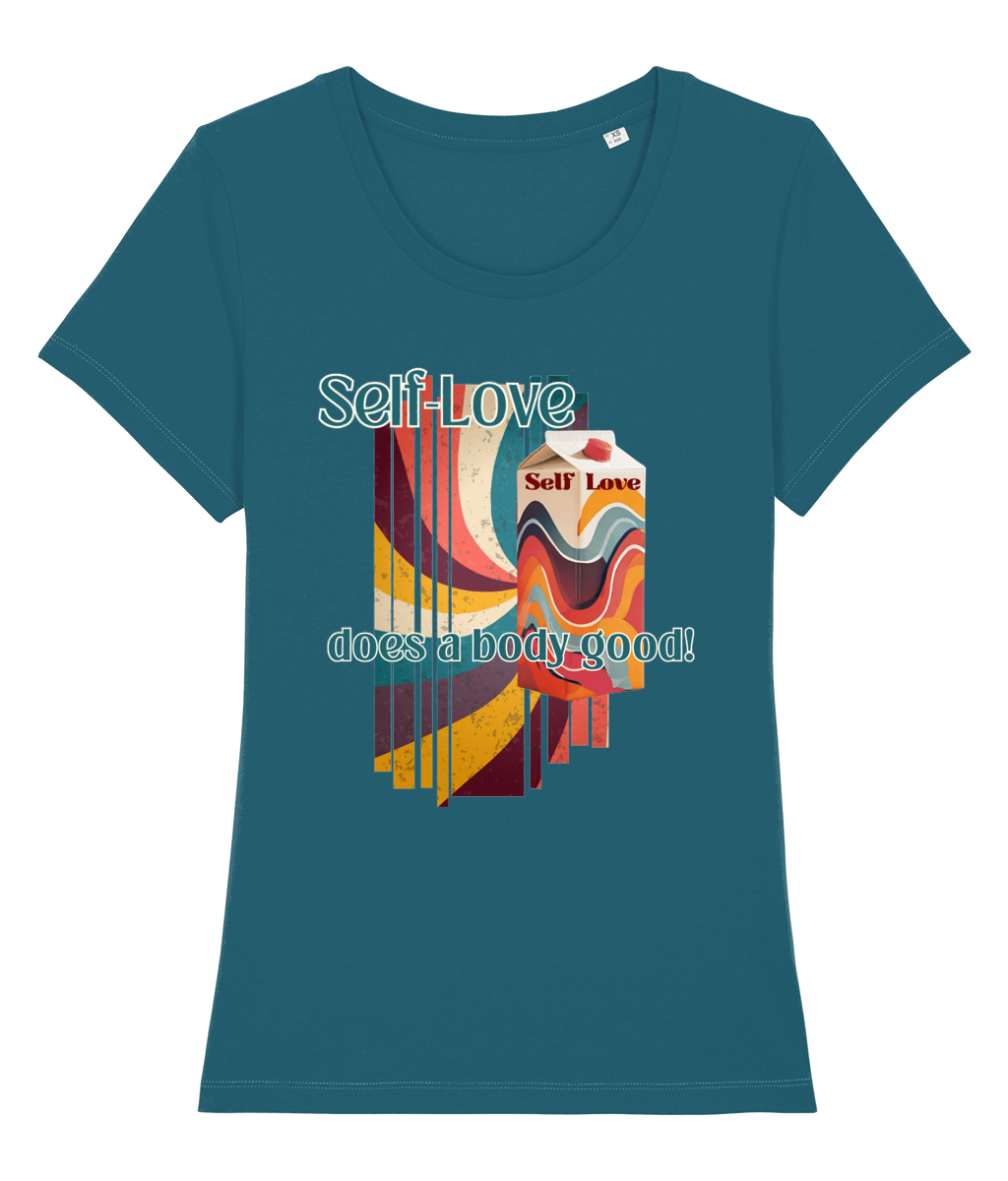 Organic Cotton Women's Fitted T-Shirt - Self Love